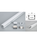 Profil led aluminiu PXG-2015M/2 – aplicat/2m