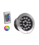 Spot led pavaj IP65 18w/RGB/cu telecomanda