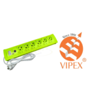 Vipex 43017 Prel protectie la suprasarcina si supratensiune (3×1,0mm) 6P 3m intrerupator