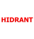 Autocolant alb ” HIDRANT ” (220mm x 80mm)