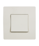 BASIC TG101 1 BUTTON 1 WAY SWITCH CREAM