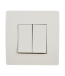 BASIC TG103 2 BUTTONS 1 WAY SWITCH CREAM