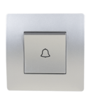 BASIC TG112 DOORBELL SWITCH SILVER GREY