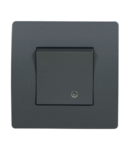 BASIC TG114 1 BUTTON 1 WAY SWITCH WITH LIGHT GRAPHITE