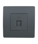 BASIC TZ106 TELEPHONE SOCKET GRAPHITE