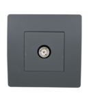 BASIC TZ111 TV ANTENNA SOCKET GRAPHITE