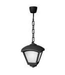 DARIO 250 GARDEN HANGING LAMP 1XE27 IP55 BLACK/CLEAR