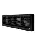 EL02-129 DOOR GRILLE 115x430MM, BLACK