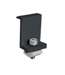 EL-EC END CLAMP FOR FRAMED PANEL 35MM BLACK