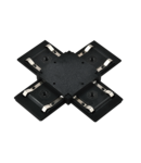 EL-XC X-CONNECTOR FOR ULTRA SLIM MAGNETIC RAIL BLACK