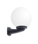 NARDO 250 GARDEN WALL LAMP 1XE27 IP55 BLACK/OPAL