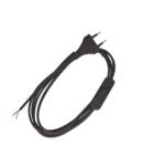 POWER CABLE H03VV-F 2G0,50MM? WITH SWITCH 2M BLACK