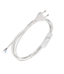 POWER CABLE H03VV-F 2G0,50MM? WITH SWITCH 2M WHITE