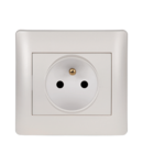 RHYME FRENCH TYPE SOCKET WHITE METALLIC