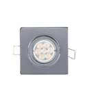 SPOT PATRAT METAL CU LED 6W 2700-3000K CROM