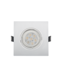 SPOT PATRAT PLASTIC CU LED 6W 2700-3000K ALB