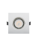 SPOT PATRAT PLASTIC CU LED PAR 16 5.5W 2700-3000K ALB