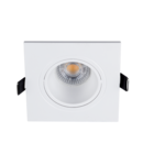 SPOT PATRAT PLASTIC CU LED PAR 16 COB 7W 2700-3000K ALB