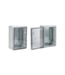 Tablouri ABS - IP65 cu usa transparenta 
cu usa transp. & contrapanou-33x25cm   (mm)
330x250x140mm