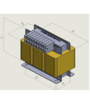 Transformator 40 KVA, 400/230V, Dyn11, IP54, AL