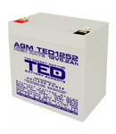 Acumulator 12V 5.2Ah High Rate F2, AGM VRLA, TED Electric TED003287