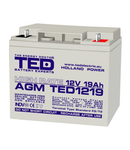 Acumulator 12V 19Ah High Rate F3, AGM VRLA, TED Electric TED002815