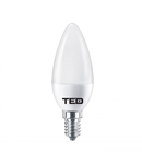 Bec LED E14, 7W lumanare 2700K C37 530lm, TED