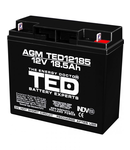 Acumulator 12V 18.5Ah F3, AGM VRLA, TED Electric TED002778