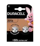 Baterii litiu 3V CR2016 90mAh, 2 Buc. Duracell