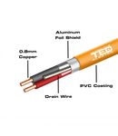 Cablu incendiu 1x2x0.8, JE - H (ST) H, rola 100m, TED Electric