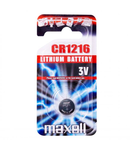 Baterie litiu 3V CR1216 25mAh, Maxell