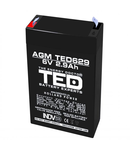 Acumulator 6V 2.9Ah F1, AGM VRLA, TED Electric TED002877