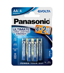 Baterii AA R6, blister 4 + 2 Buc. Panasonic Evolta