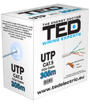 Cablu UTP cat.5 CCA 0.50 mm TED Wire Expert TED002488