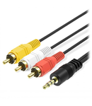 Cablu 3 RCA tata x jack 3,5 tata 1,2-1,5 ml. TED932429