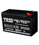 Acumulator 12V 7.3Ah F2, AGM VRLA, TED Electric TED003249