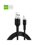 Cablu USB TIP C 3A NEGRU, 71t GOLF