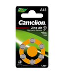 Baterii aparat auditiv Zinc-Aer 13 PR48, 6 Buc. Camelion