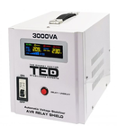 Stabilizator tensiune 3000VA 1.8KW AVR cu LCD, TED