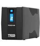 UPS 700VA / 400W cu LCD si 2 prize Line Interactive, TED