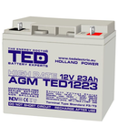 Acumulator 12V 23Ah High Rate F3, AGM VRLA, TED Electric TED003348