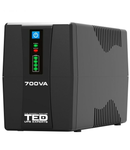 UPS 700VA / 400W cu LED si 2 prize Line Interactive, TED