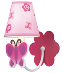 Aplica Pink Butterfly Multicolor 1xE14