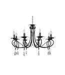 Candelabru Selina Negru+Alb 8xE14 60W