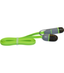 Cablu Date MicroUSB + Lightning 1.5A 1m Verde