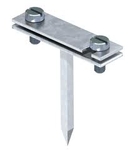 Spacer clip for flat conductor, with square pin | Type 708 30 SP