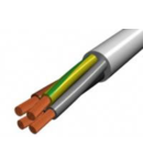Cablu flexibil cupru MYYM / H05VV-F4X0.75 mm alb