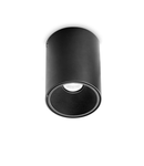 Lampa cu montaj pe tavan Nitro pl round d10 Negru