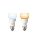 Set 2 Becuri Philips HUE Ambiance A19 6W 806lm 2200-6500K E27