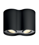 Spot LED aplicat Philips HUE Pillar Negru cu intrerupator dimabil